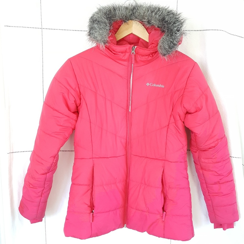 Columbia Girls Pink Winter Jacket Coat XL